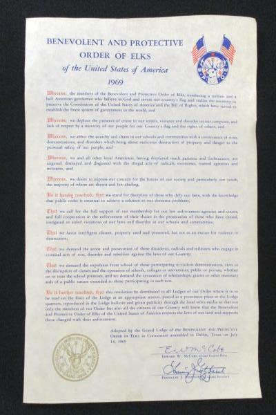 1968 & 1969 Boy Scouts Charter Certificate McMinnville OR Elks Club Troop 233