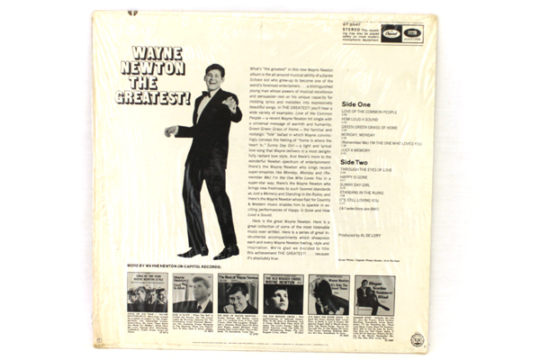 Wayne Newton The Greatest! Capitol Recors ST 2847 33 RPM 12" Record