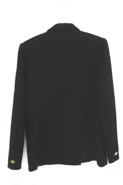 Vintage Women's Black Allison Gale Double Breast Gold Blazer Jackson Style