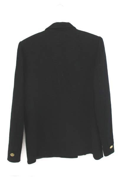 Vintage Women's Black Allison Gale Double Breast Gold Blazer Jackson Style