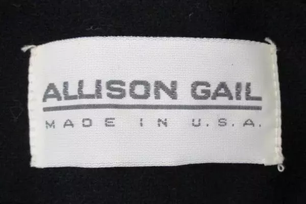 Vintage Women's Black Allison Gale Double Breast Gold Blazer Jackson Style