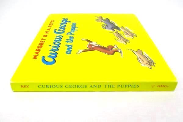 Curious George and the Puppies Board Book 1998 Margret and H.A. Rey's