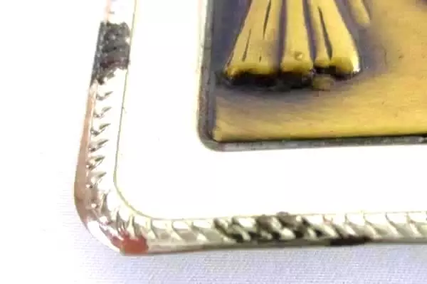Vintage Square Dancing Belt Buckle Western Wear Nickel SIlver