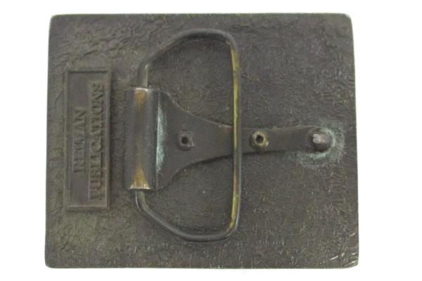 Vintage Belt Buckle Reiman Publications Wheat Belt Patina