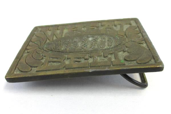 Vintage Belt Buckle Reiman Publications Wheat Belt Patina