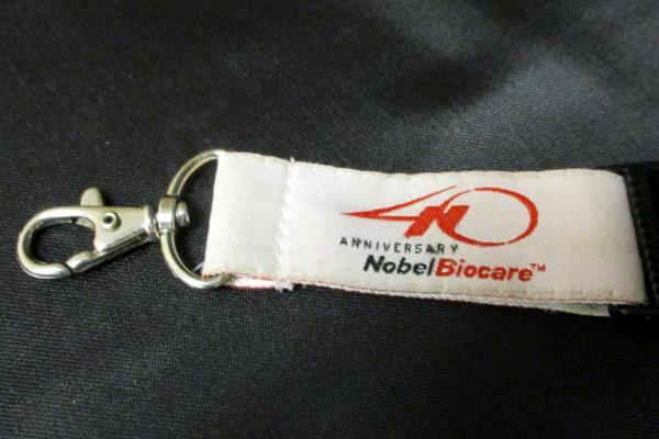 Nobel Biocare 40 Anniversary Lanyard Key Chain World Conference 2005 Prosthetic