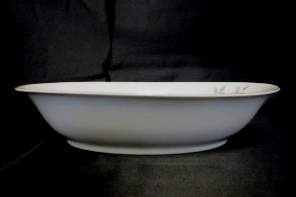 Norleans Fine China Oval Serving Bowl Bridal Rose Pattern 8"x10.5" Stamped