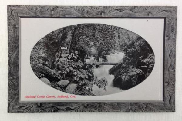 Vintage 1900's Postcard RPPC Ashland Creek Canon, Ashland, OR #1142 Unused