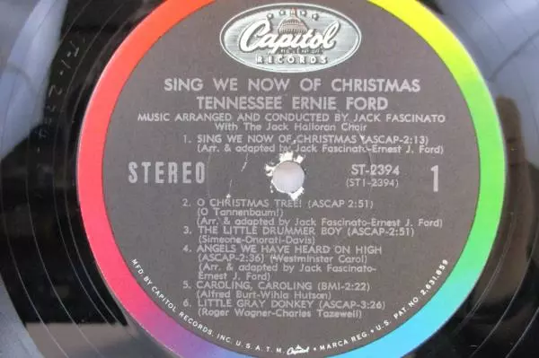 TENNESSEE ERNIE FORD Sing We Now of Christmas ST-2394 LP Album Stereophonic 1965