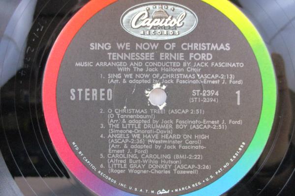 TENNESSEE ERNIE FORD Sing We Now of Christmas ST-2394 LP Album Stereophonic 1965