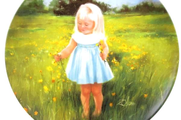 Meadow Magic Collectible Plate Donald Zolan 1989 Pemberton & Oakes