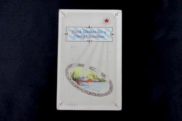 Lot of 3 Vintage Christmas Cards Post Cards Posted 1910 1911 1918