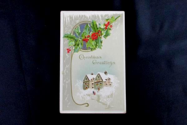 Lot of 3 Vintage Christmas Cards Post Cards Posted 1910 1911 1918
