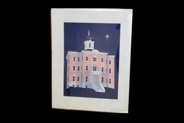 Limited Edition Signed Print Pioneer Hall Linfield College Jim Howland 1988