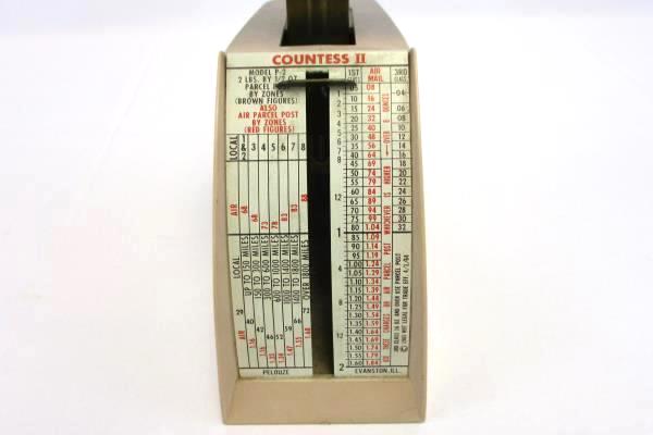 1965 Countess II Postage Scale Model P-2 Calculates Parcel Post/Air Parcel Post