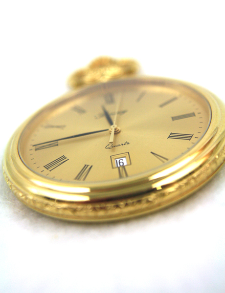 BERNEY Two Tone 1903 Mercedes Open Face POCKET WATCH New!