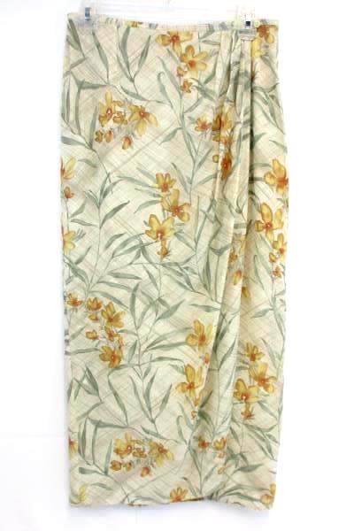 JH Collectibles Wrap Skirt & Long Sleeve Blouse Set Floral Women's 8