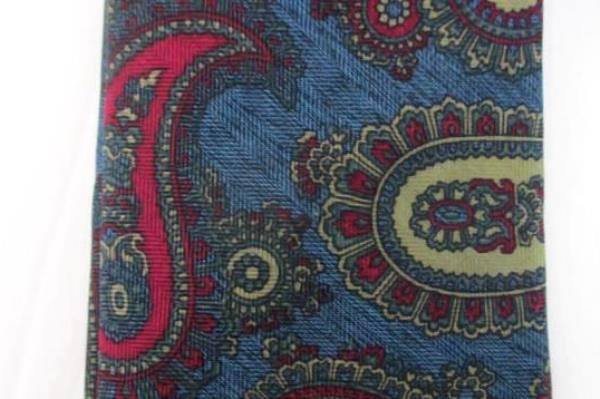 Austin Reed of Regent Street Italian Silk Neck Tie USA Made Paisley Print Mens