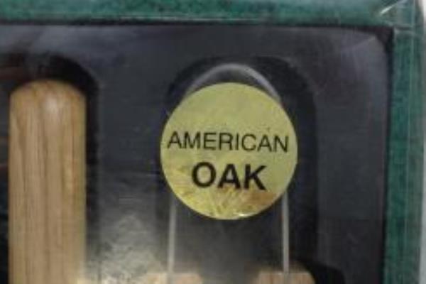 6 Piece BBQ Pro Real Oak Bar B Que Tool Set New Old Stock