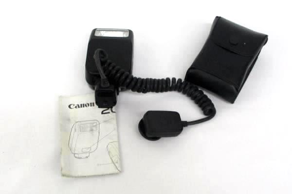 Canon EOS Rebel 35-80mm Camera 200e Speedlite Flash Slave Off Shoe Cord Case Bag