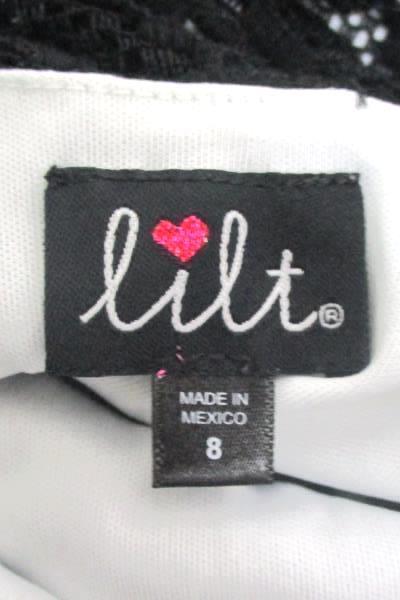 Lilt Youth Girls Size 8 Dress Cap Sleeve Sheer Knit Over Solid Valentine Easter