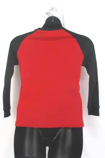 NBA Portland Trailblazer 1970 Red Black Waffle Knit Shirt Youth Size Large 14-16