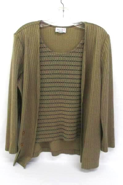 Kathie Lee Button Up Dress Savvy NY Sweater Blouse Lot 2 Women's Tops Size 12