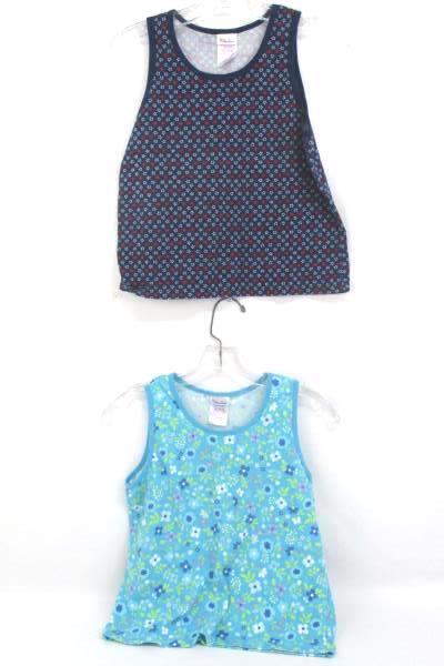 Lot of 5 Girl Tops Tanks Shirts Pants Sweats Blue & White Size XL