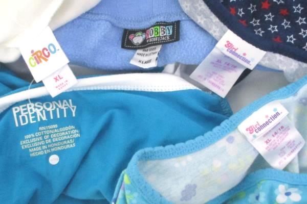 Lot of 5 Girl Tops Tanks Shirts Pants Sweats Blue & White Size XL