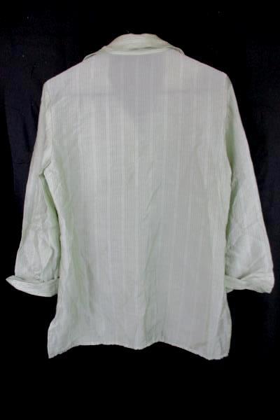 Women's Rafaella Mint Sage Green Lyocell Blouse Top Shirt Size 10 Business Dress