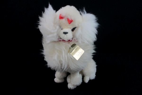 Vtg Maxwell Hay Virgin Wool Plush Stuffed Dog Animal Sculpture Toy New Zealand