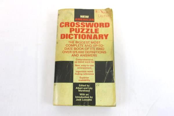 Vintage New American Crossword Puzzle Dictionary 1967 Paperback