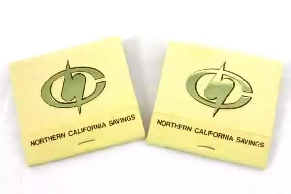 Lot of 9 Vintage Unused Matchbooks California Restaurants Banks San Francisco