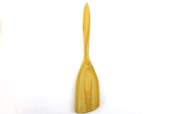 Set of 2 Wood Light Tone Salad Serving Spoon Fork Country Picnic