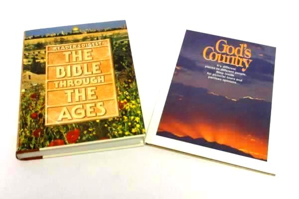 Lot of 2 Spiritual Books God's Country Pictorial & RD's Bible Through the Ages