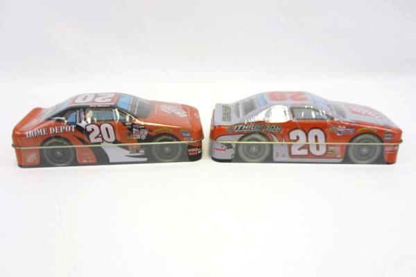 Lot of 3 NASCAR Collectible #20 Stewart Race Cart Tin Monte Carlo Impala