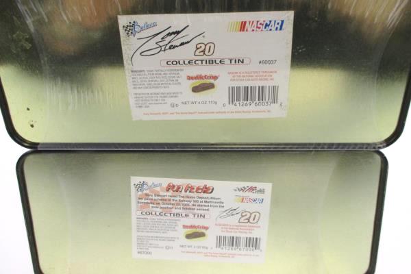 Lot of 3 NASCAR Collectible #20 Stewart Race Cart Tin Monte Carlo Impala