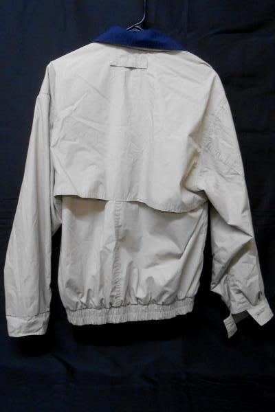 Vintage Men's Large Windbreaker Zip Jacket LA Mode Active Sportswear Beige