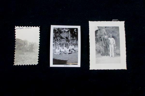 3 Black White Photos Photographs Family Man Wen Children Daily Living 1930s