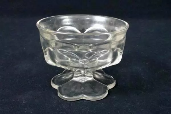 Lot of 2 Vintage Bowls Elegant Clear Glass Hobnail Pedestal