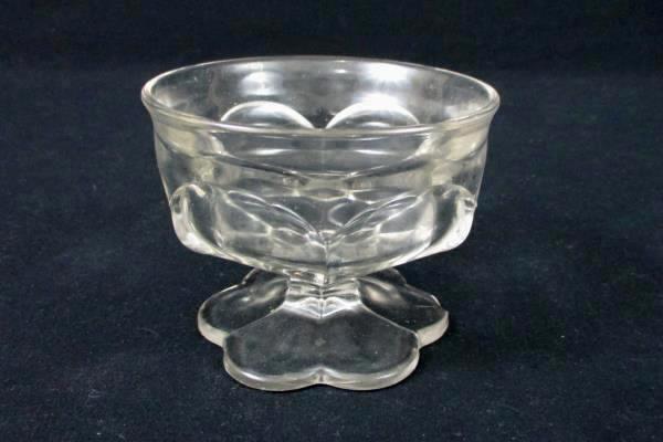 Lot of 2 Vintage Bowls Elegant Clear Glass Hobnail Pedestal