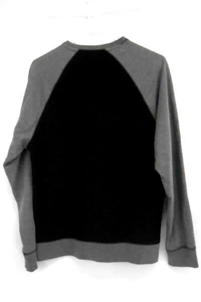 Ocean Current Men's Quilted Black Gray Grey Long Sleeve Sweater Sz Medium