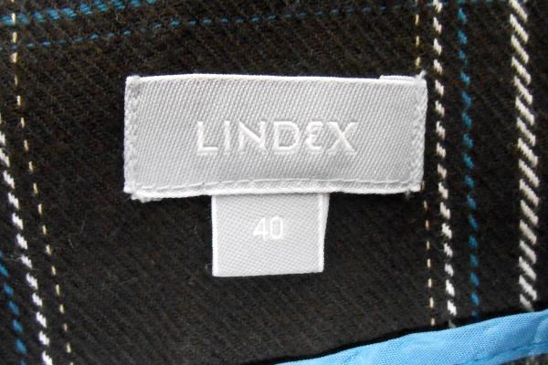 LINDEX Brown Plaid Lined Knee Length A Line Skirt Women's 40