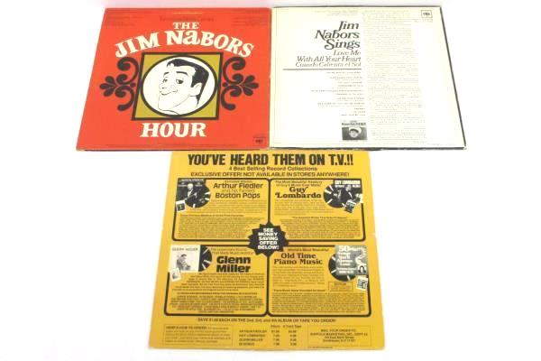Lot of 3 Jim Nabors Vinyl LP Records Tomorrow Never Love Me The Heart-Touching