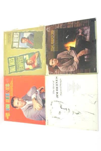 Jim Reeves Vinyl LP Records Lot: The Best Tall Tales Songs To Warm Sacred