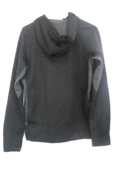 Women's Nike Black Zip Up Hooded Sweat Shirt Sz M ~Manogue Basketball Therma-Fit