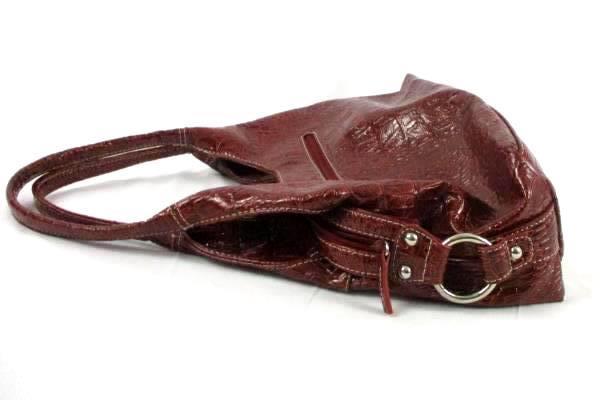 GNW Red Zippered Handbag With Built in Card Holder