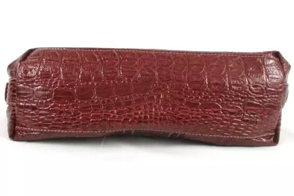 GNW Red Zippered Handbag With Built in Card Holder