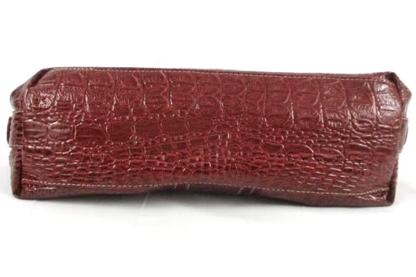 GNW Red Zippered Handbag With Built in Card Holder