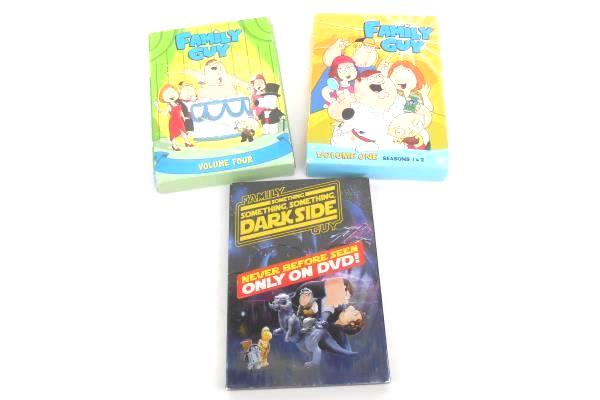 FAMILY GUY Volume One & Volume 4 On DVD 7 Discs + Bonus Family Guy DVD